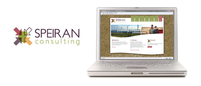 Sustainability Consultants launch with Think Up!: Check out Speiran Consulting's sharp new web site. This was part of a complete branding project from Logo to website. Speiran Consulting